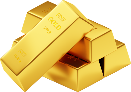 3D Gold Bar Icon